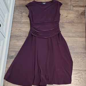 American Living Deep Purple Midi Dress Size 14 NWT